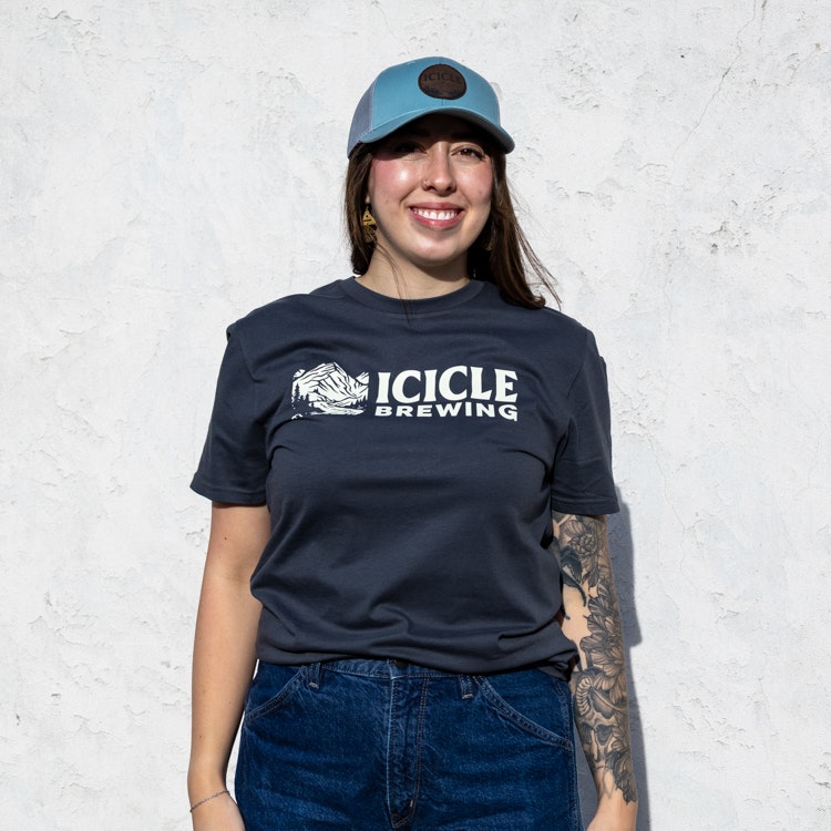 charcoal grey logo t-shirt