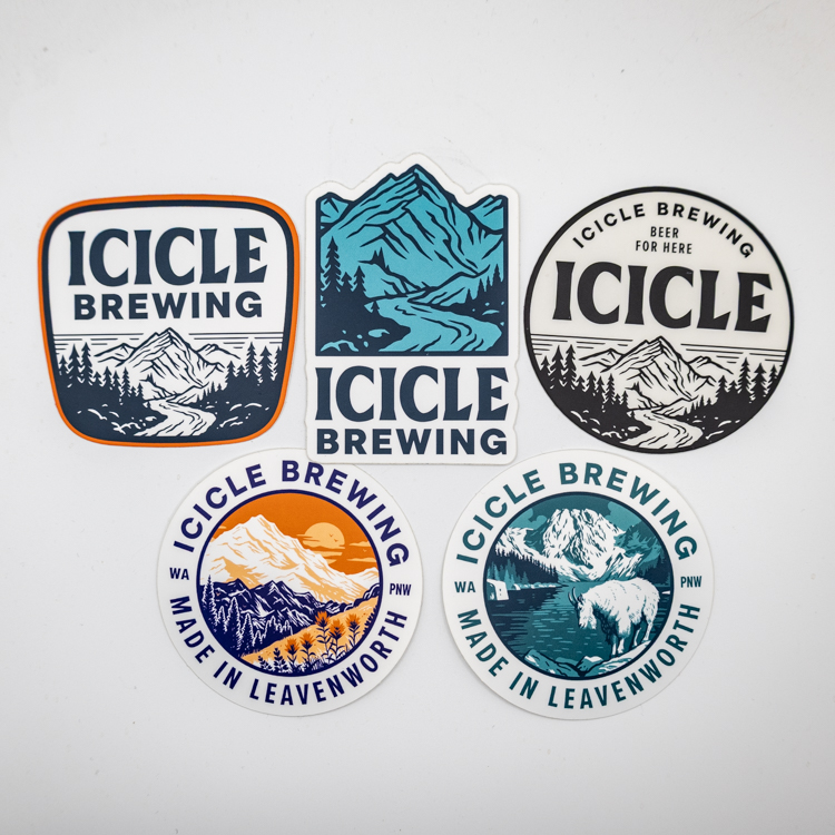 icicle logo stickers