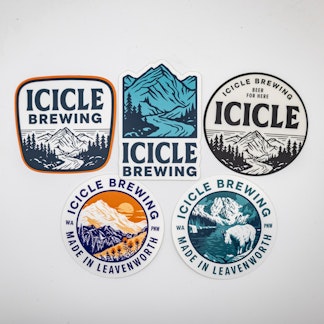 icicle logo stickers