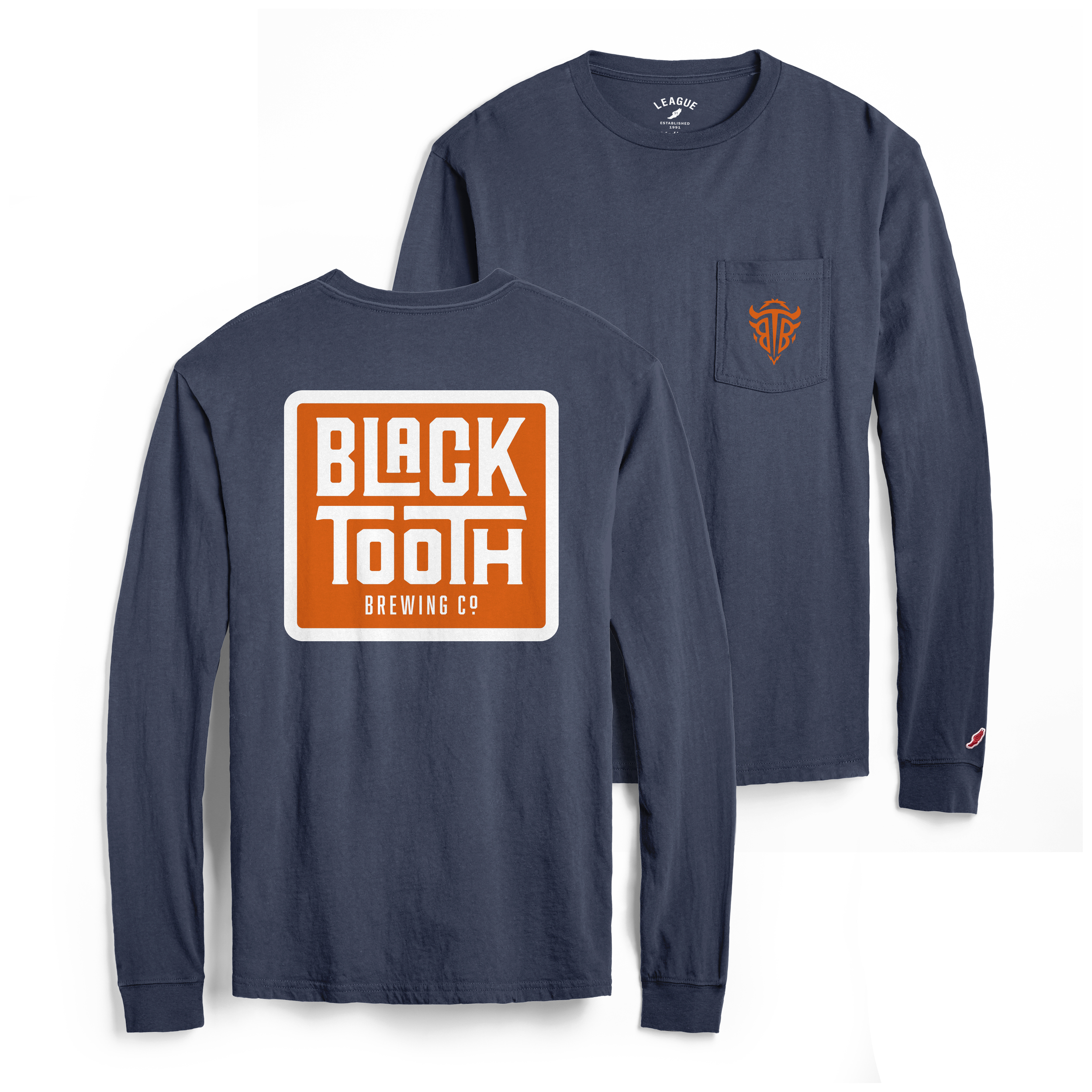 Black Tooth Brewing long sleeve t-shirt product photo