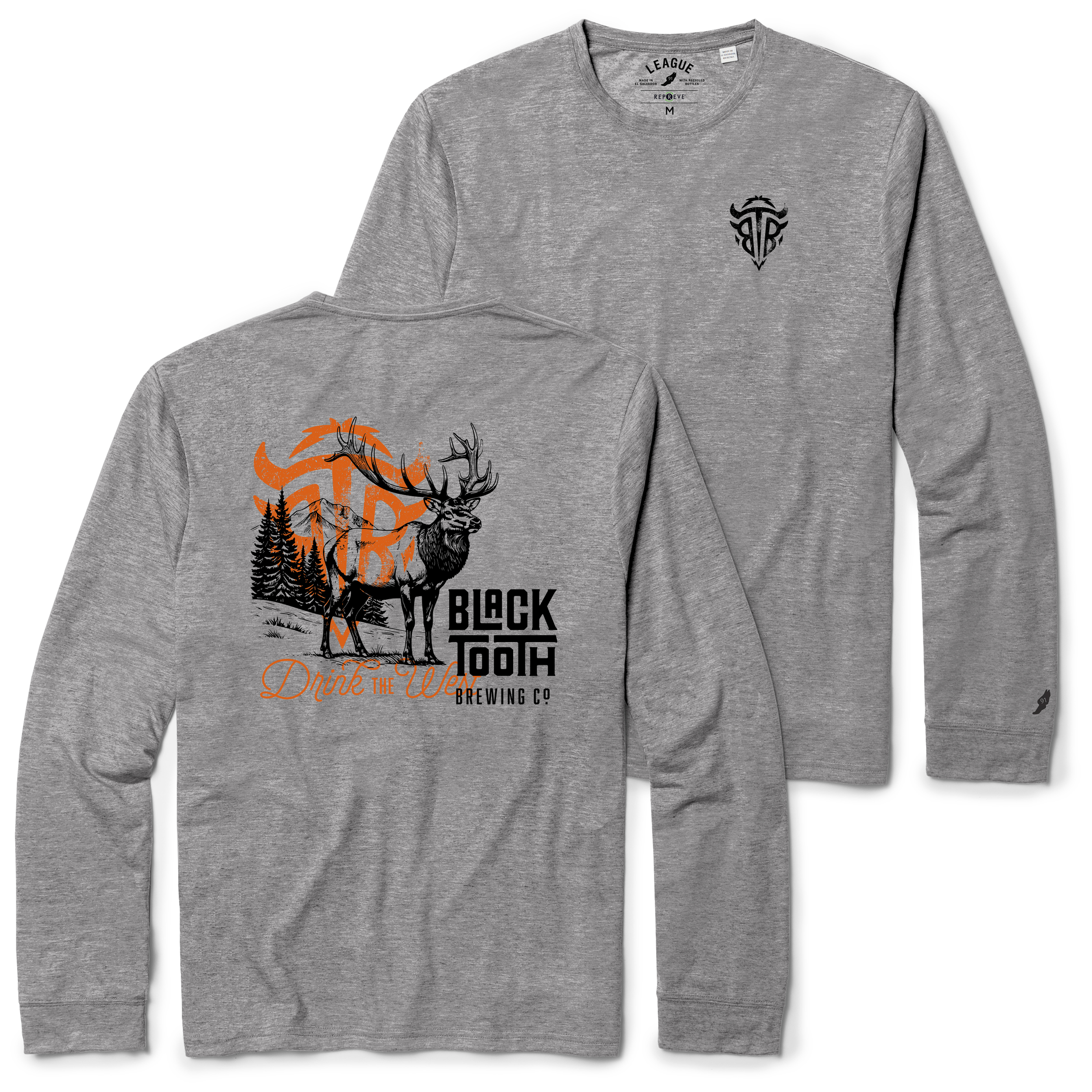 Black Tooth Brewing long sleeve t-shirt product photo