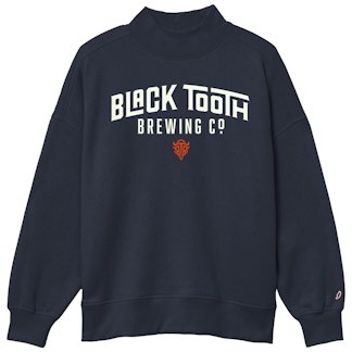 product photo - mock neck sweatshirt