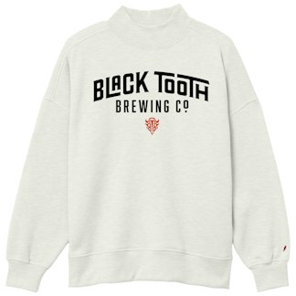 product photo - mock neck sweatshirt