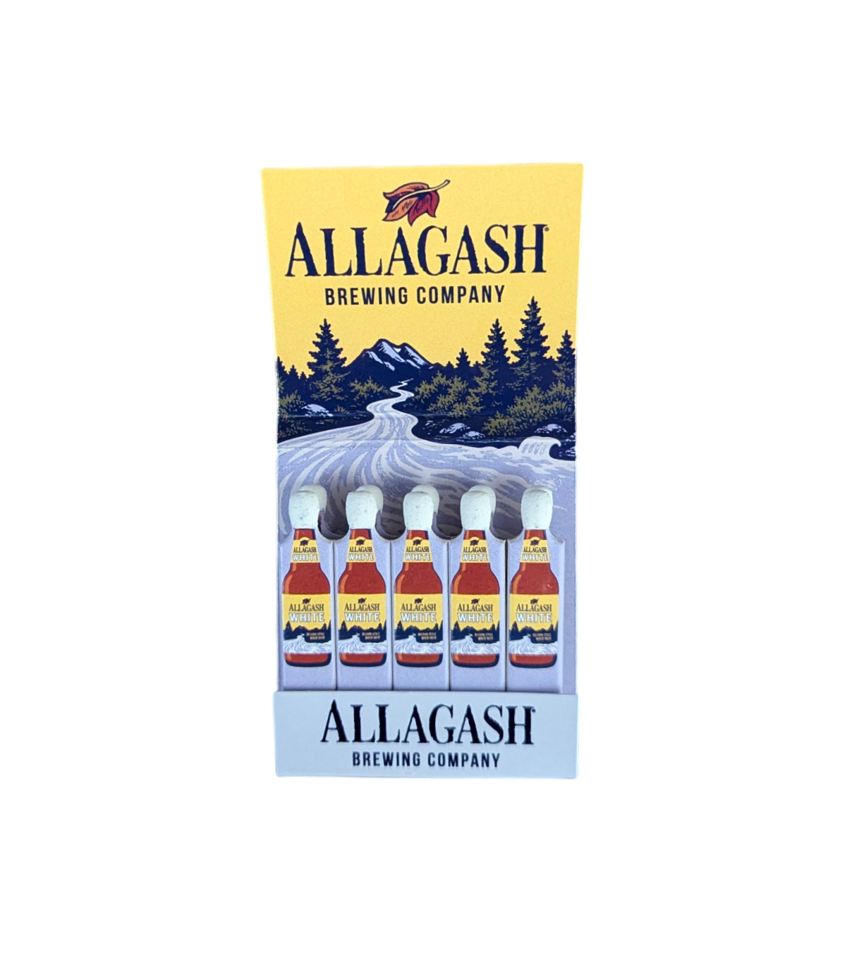 A matchbook with matches shaped like beer bottles