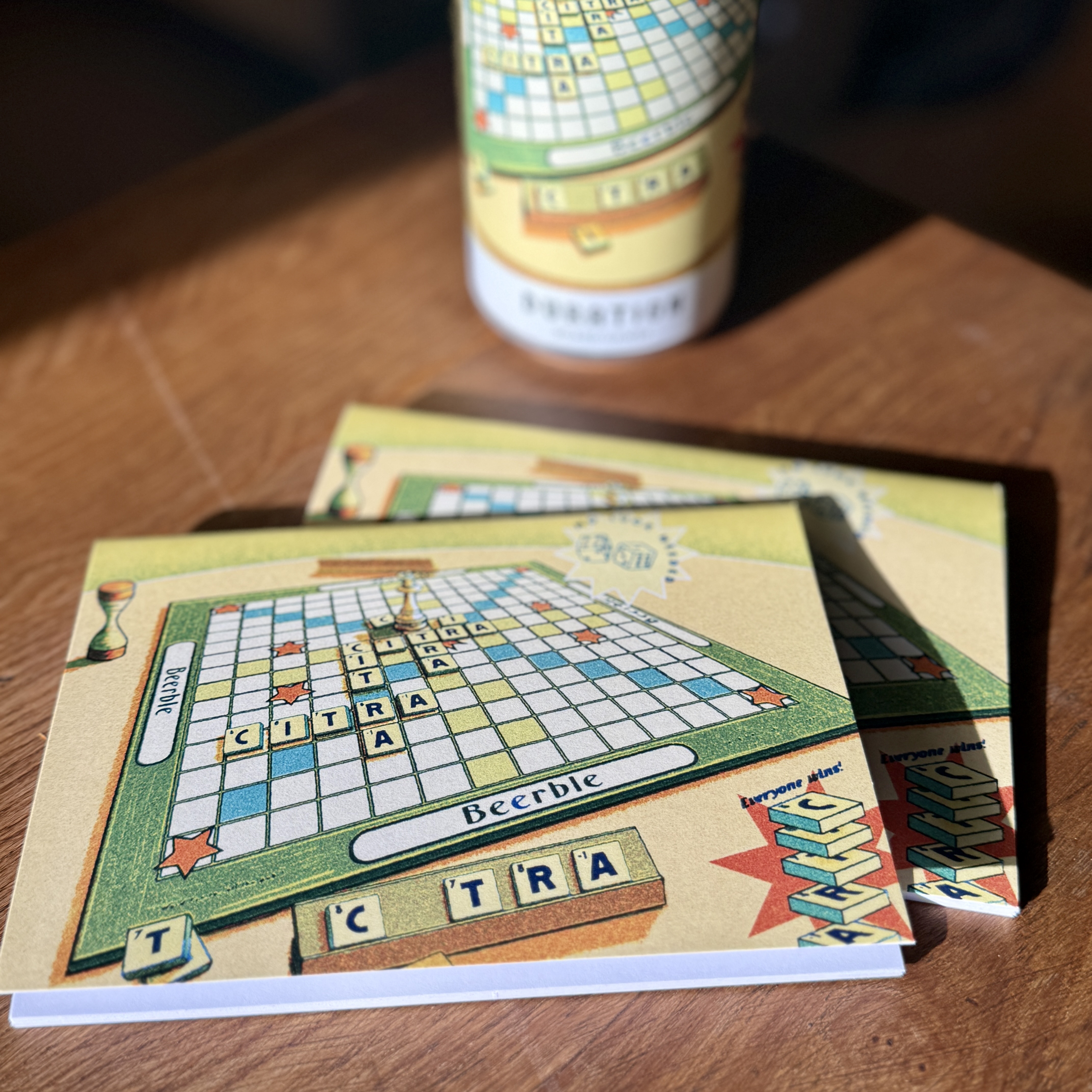 A6 Blank 32 Page Pocket Notebooks - Board Games 3.4% Pale Ale