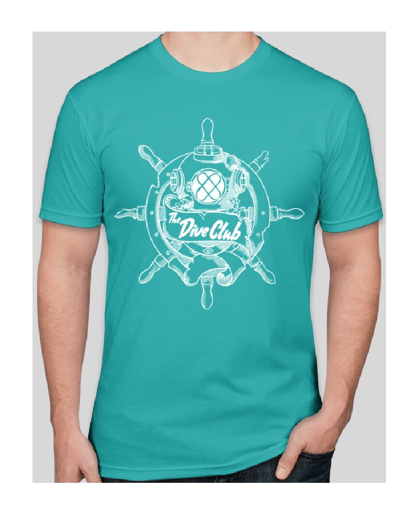 Dive Club Logo Teal Tee