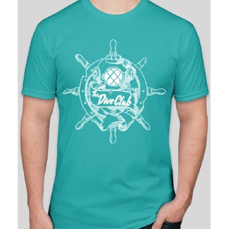 Dive Club Logo Teal Tee