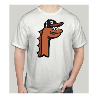 White Chessie Baseball Tee