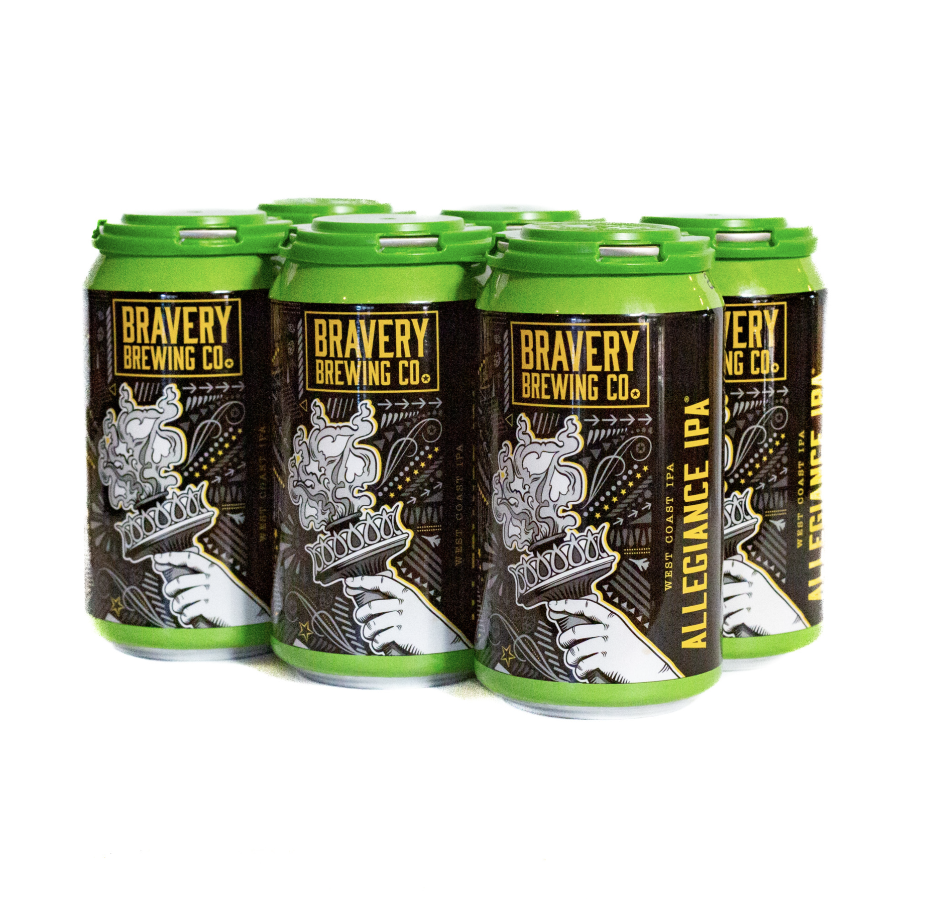 cans of Allegiance West Coast IPA – 6 Pack