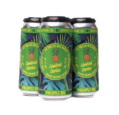 cans of Pineapple Boo Pineapple Wheat Ale 4-pack