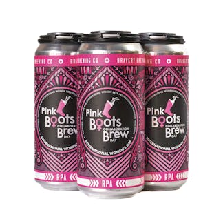 cans of Pink Boots collaborative Rye Pale Ale 4-pack