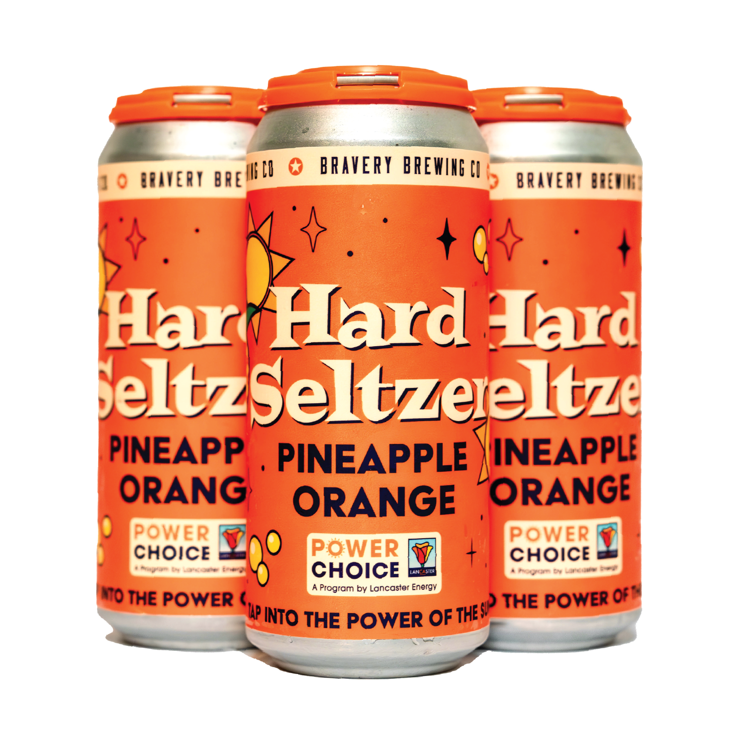 Cans of Pineapple Orange Hard Seltzer - 4 Pack