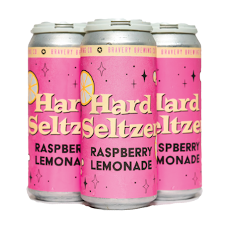 Cans of Raspberry Lemonade Hard Seltzer - 4 Pack