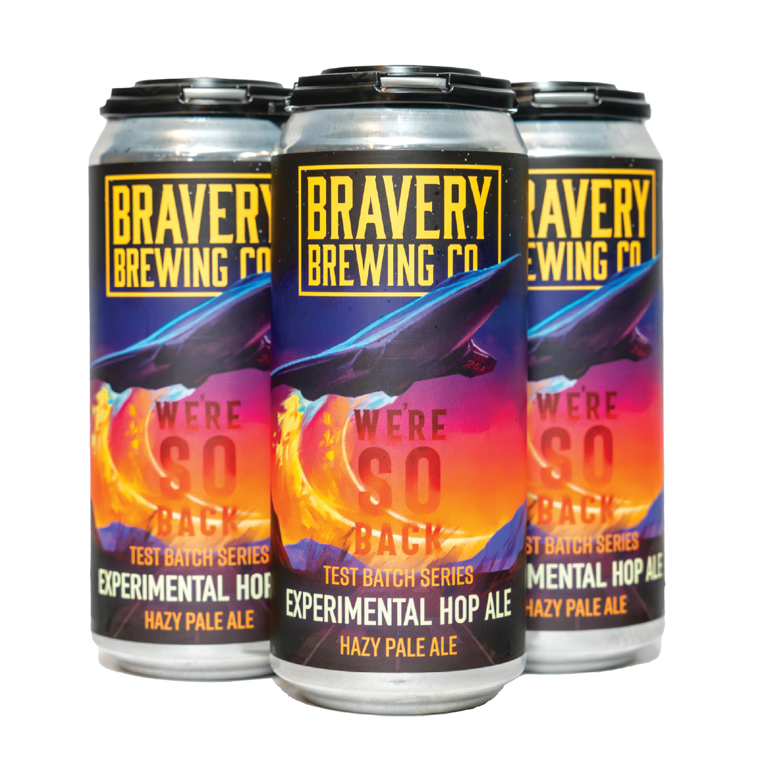 4 pack of Experimental Hop Ale on a white background