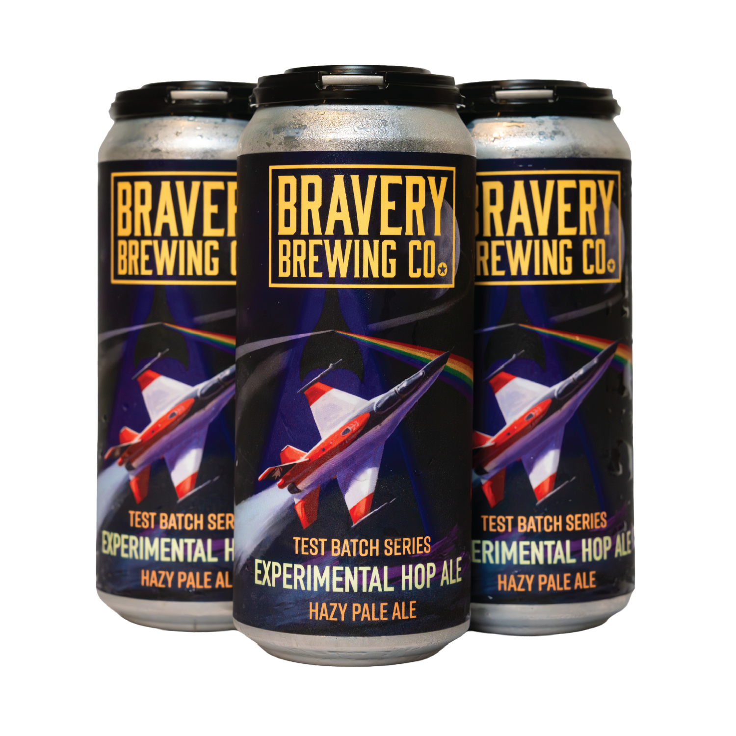 4 pack of Experimental Hop Ale on a white background
