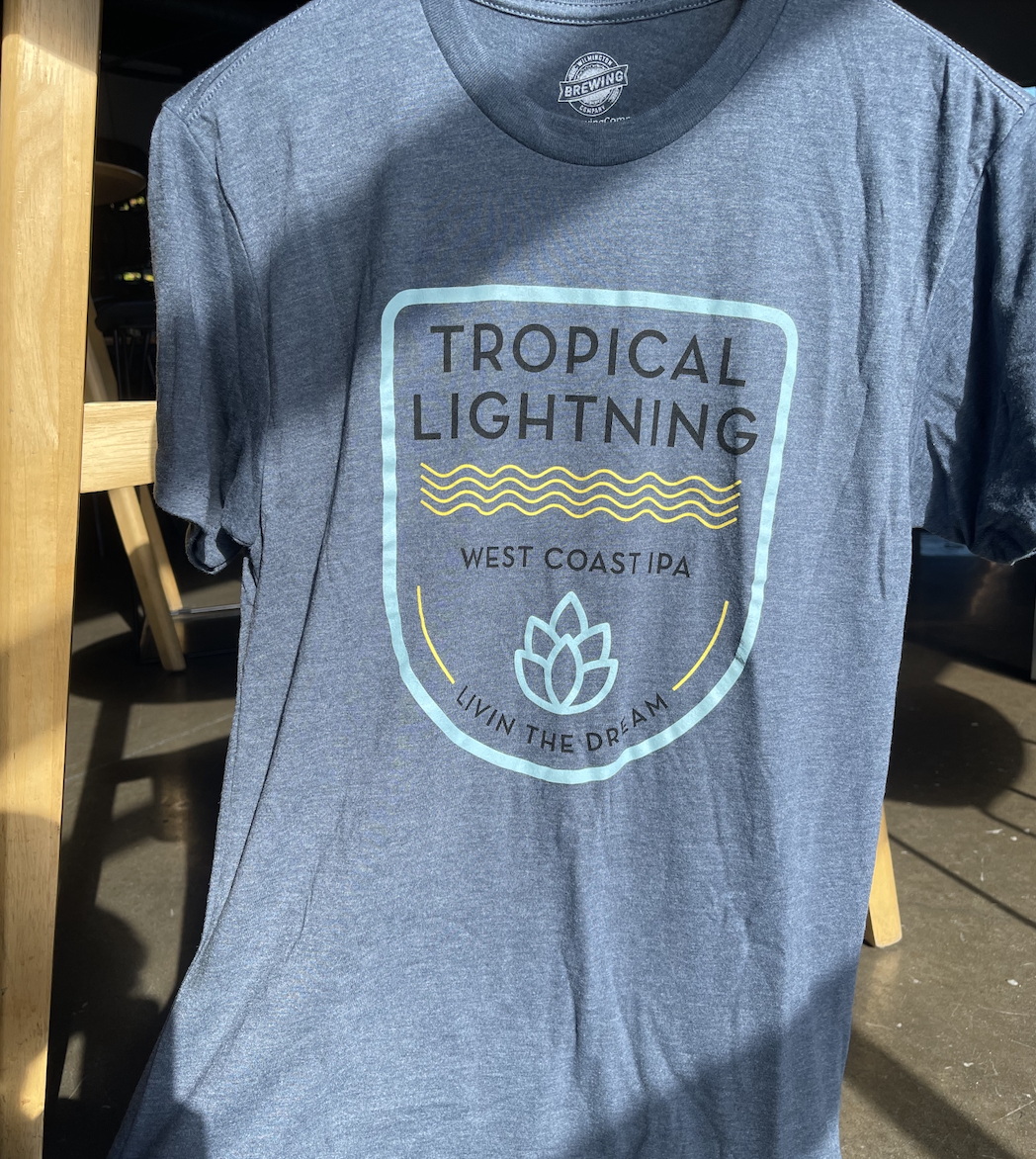 Tropical Lightning T-Shirt - Blue