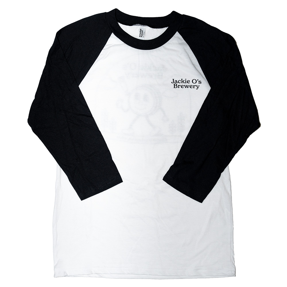 Black & White Barrel Character 3/4 Length Sleeve Tee
