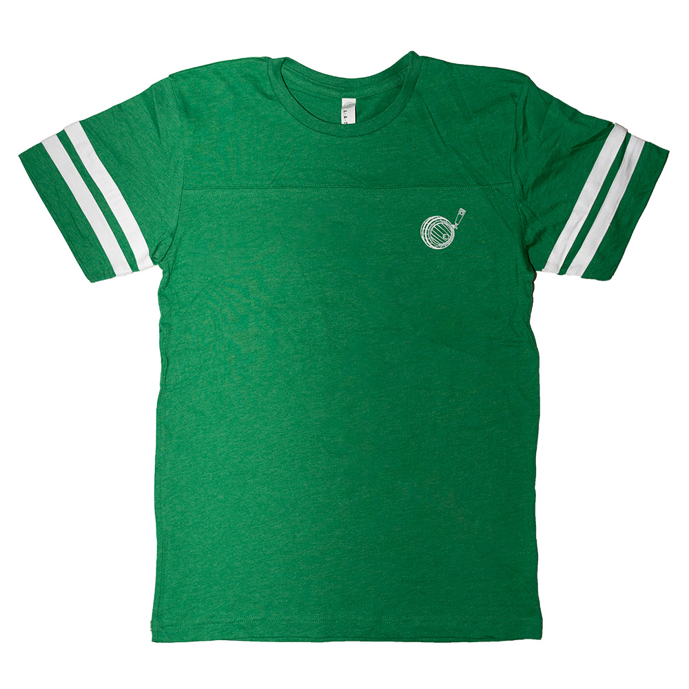 Green & White Jackie O's Jersey Shirt | Jackie O's Online Shop