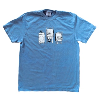 Blue Three Tank Shirt