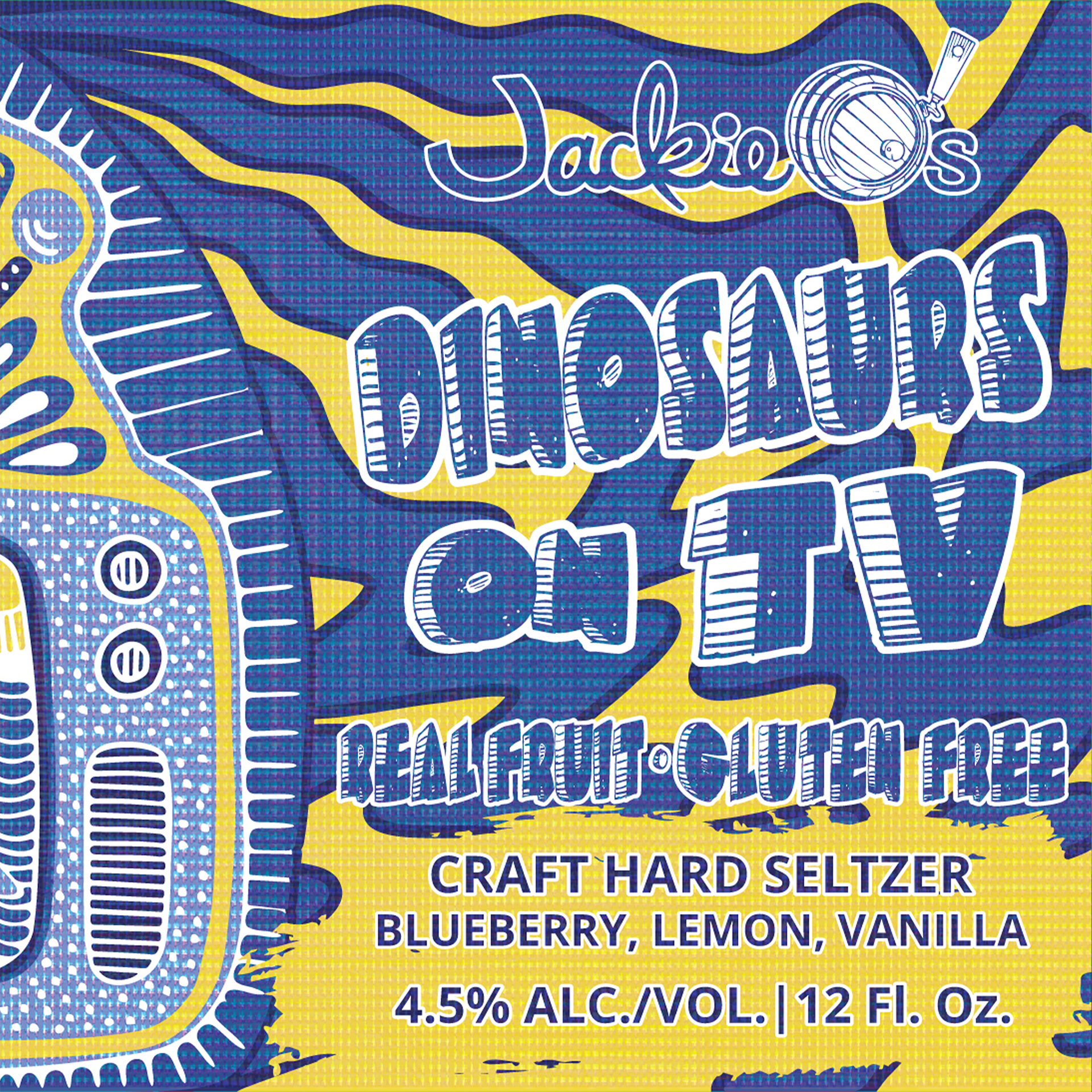 Dinosaurs on TV: Blueberry Lemon Vanilla - 6 pack
