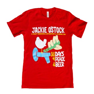Red Jackie O'stock Tee