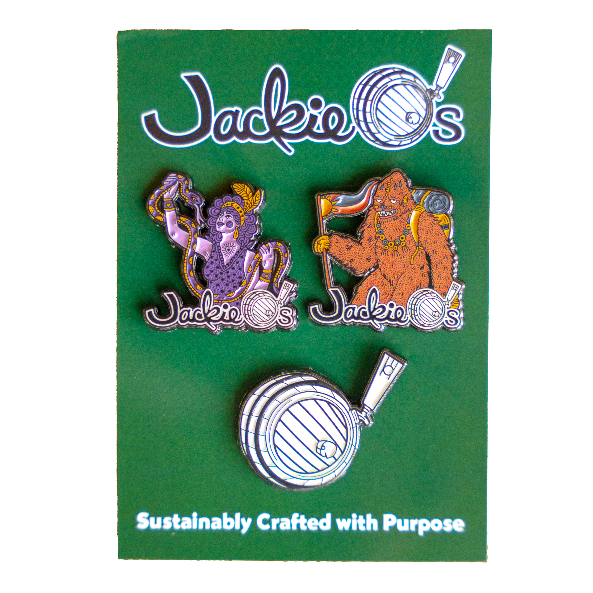 Jackie O's 3 Pin Pack