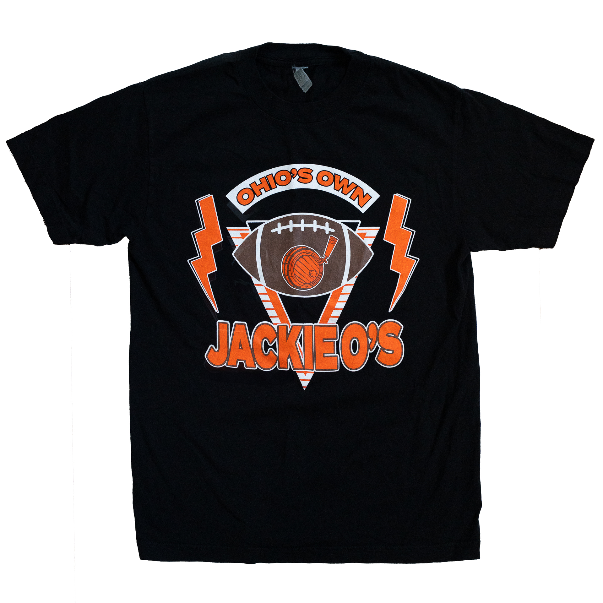 Black Jackie O's Football Tee
