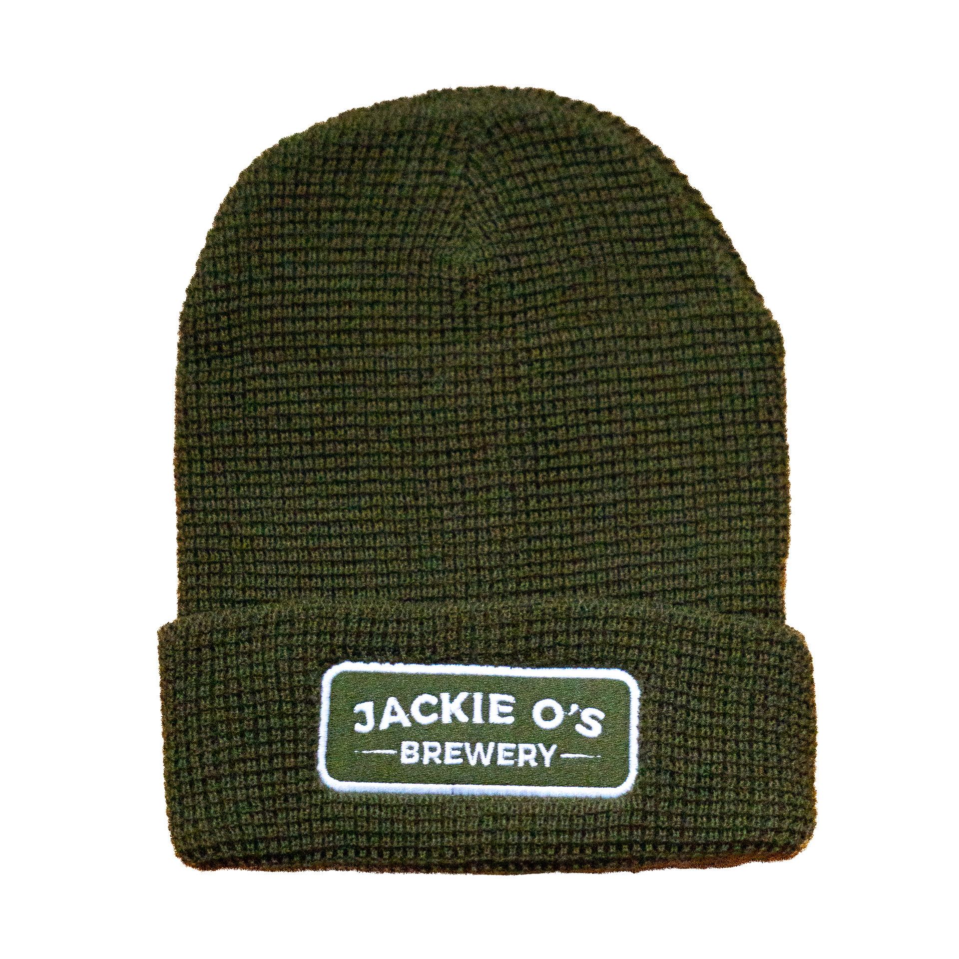 Olive Green Waffle Knit Jackie O's Beanie