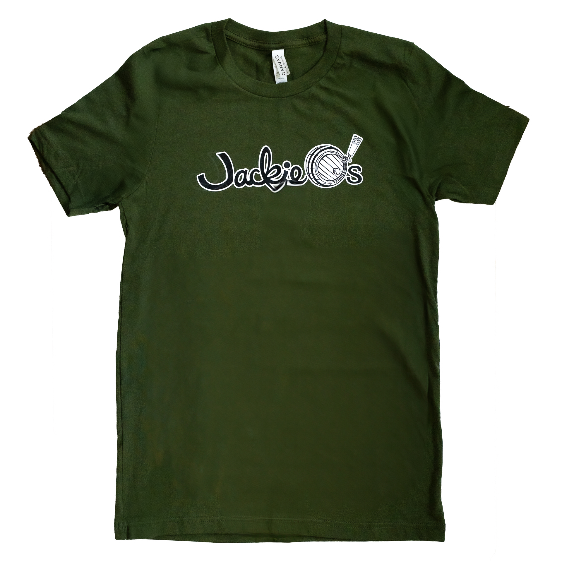 Olive Green Jackie O's Logo Shirt