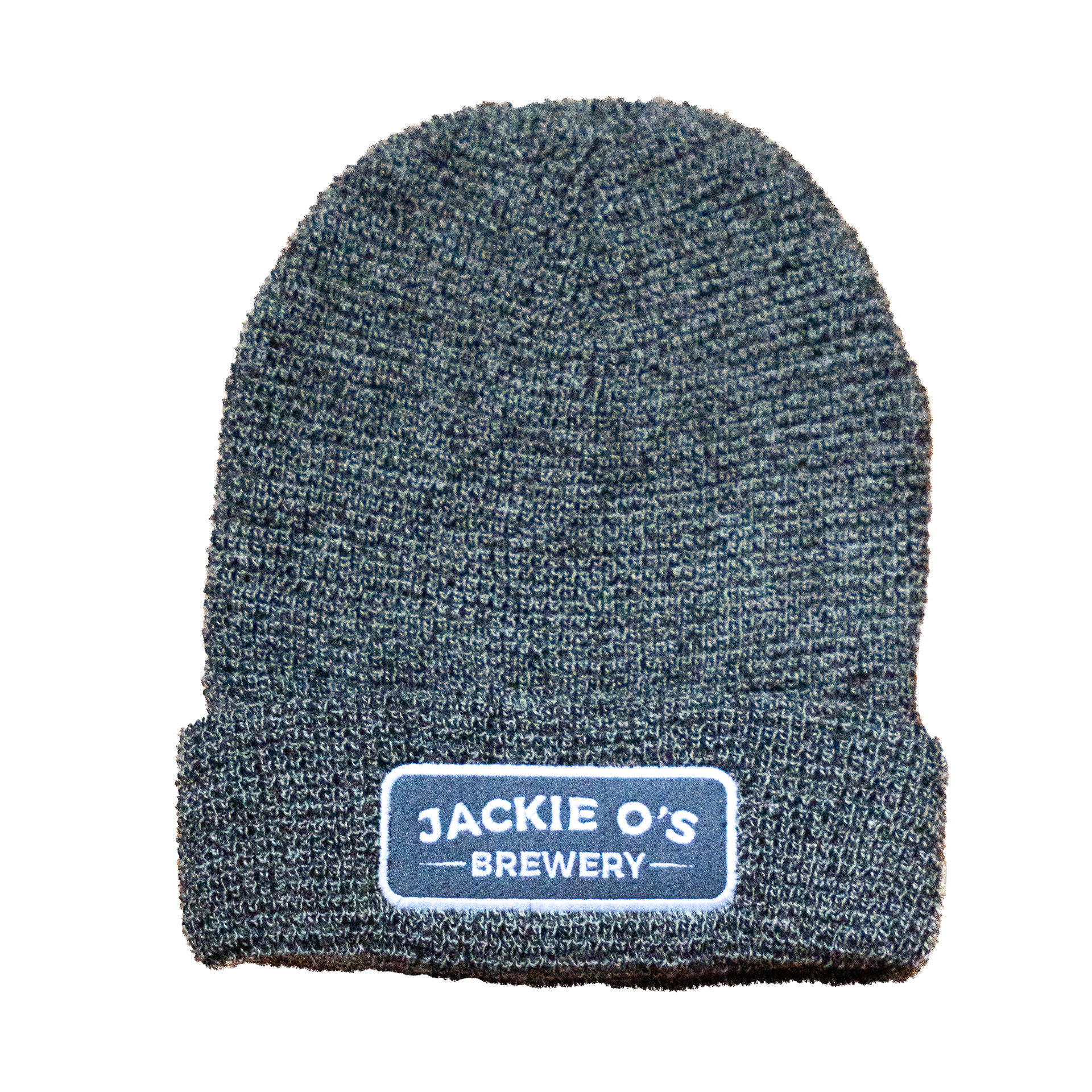 Marbled Black Waffle Knit Jackie O's Beanie