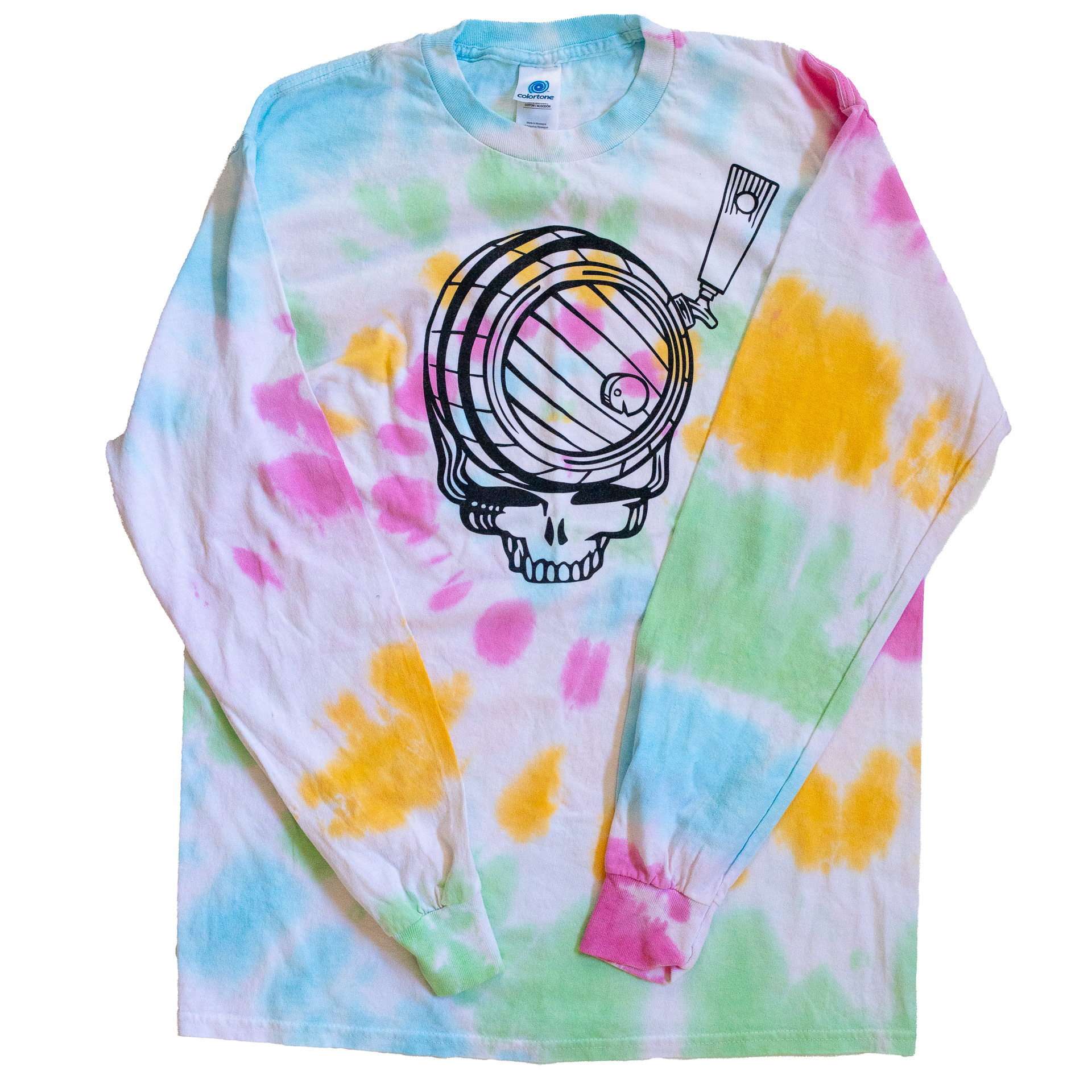Pastel Tie Dye Grateful Barrel Long Sleeve Shirt