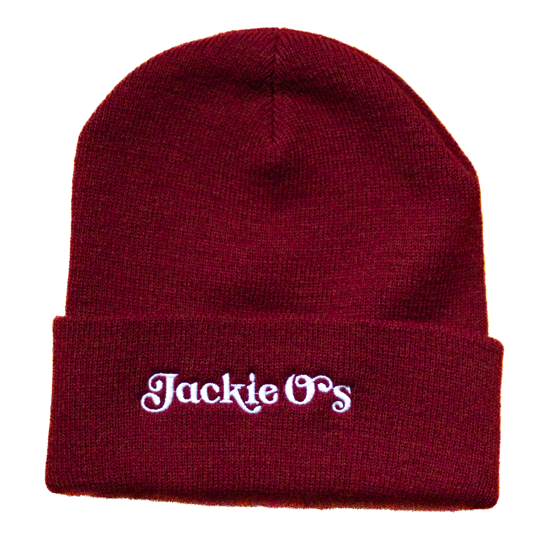 Maroon Jackie O's Beanie