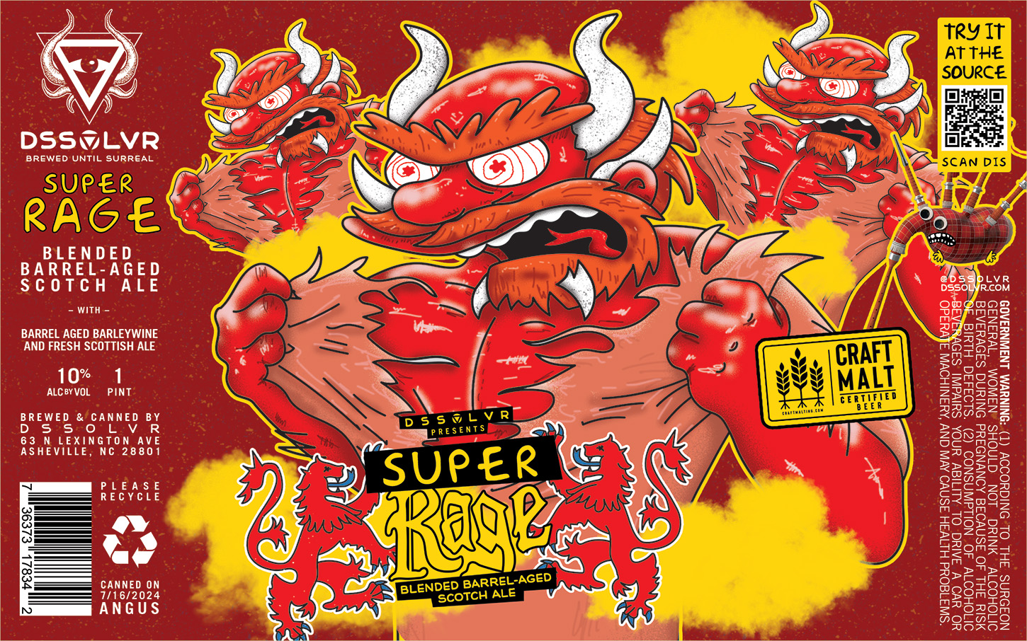 SUPER RAGE - BLENDED BARREL AGED SCOTCH ALE | DSSOLVR Online Shop