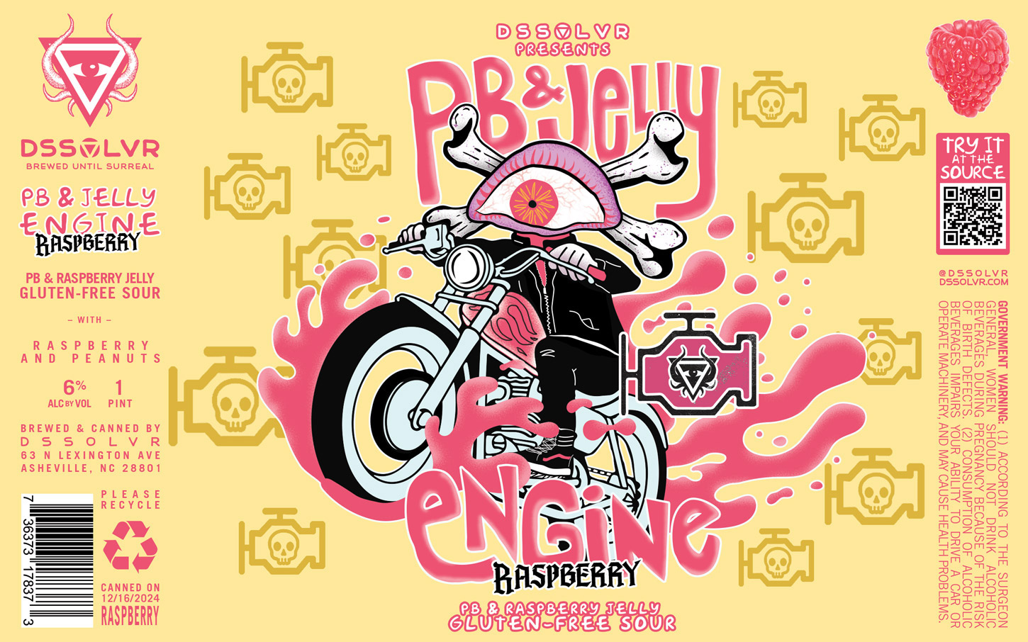 Pb & J Engine - PB&J Engine Raspberry GF Sour | DSSOLVR Online Shop