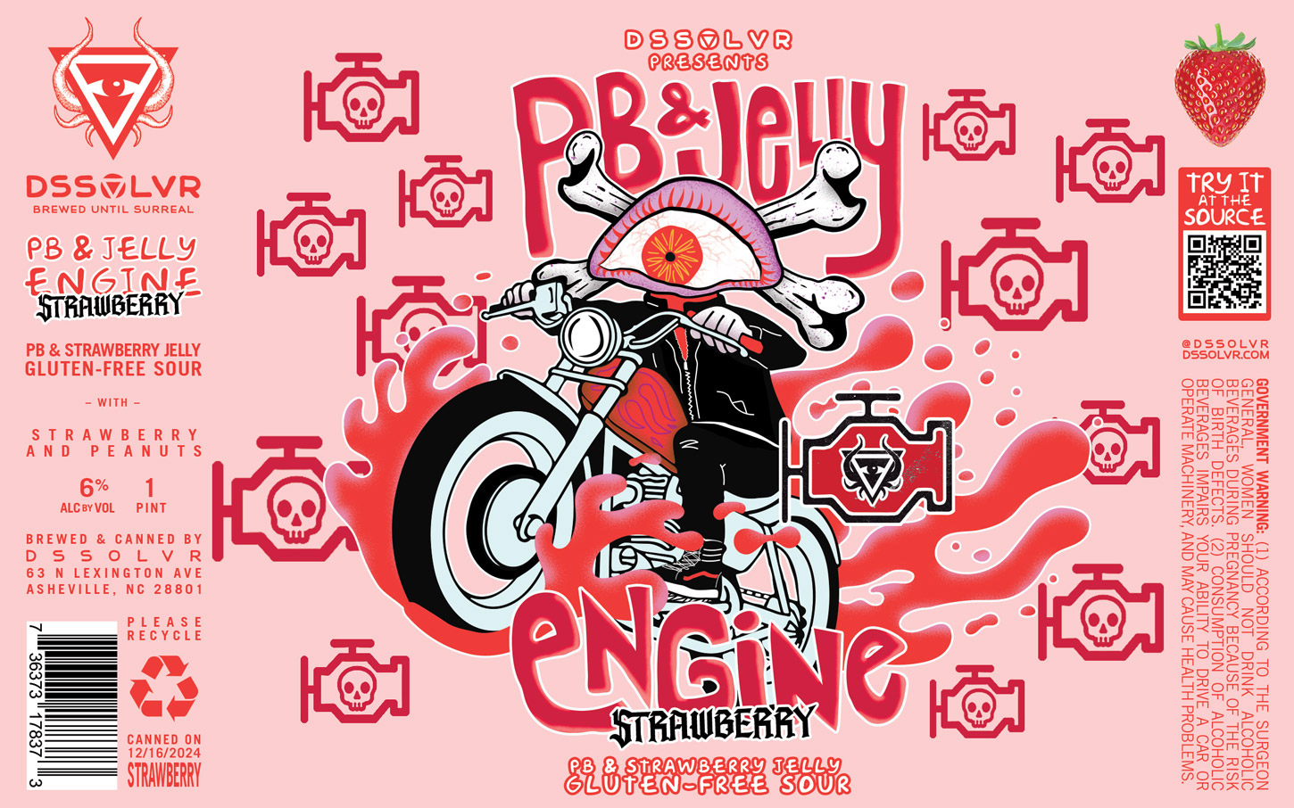 Pb & J Engine - PB&J Engine Raspberry GF Sour | DSSOLVR Online Shop