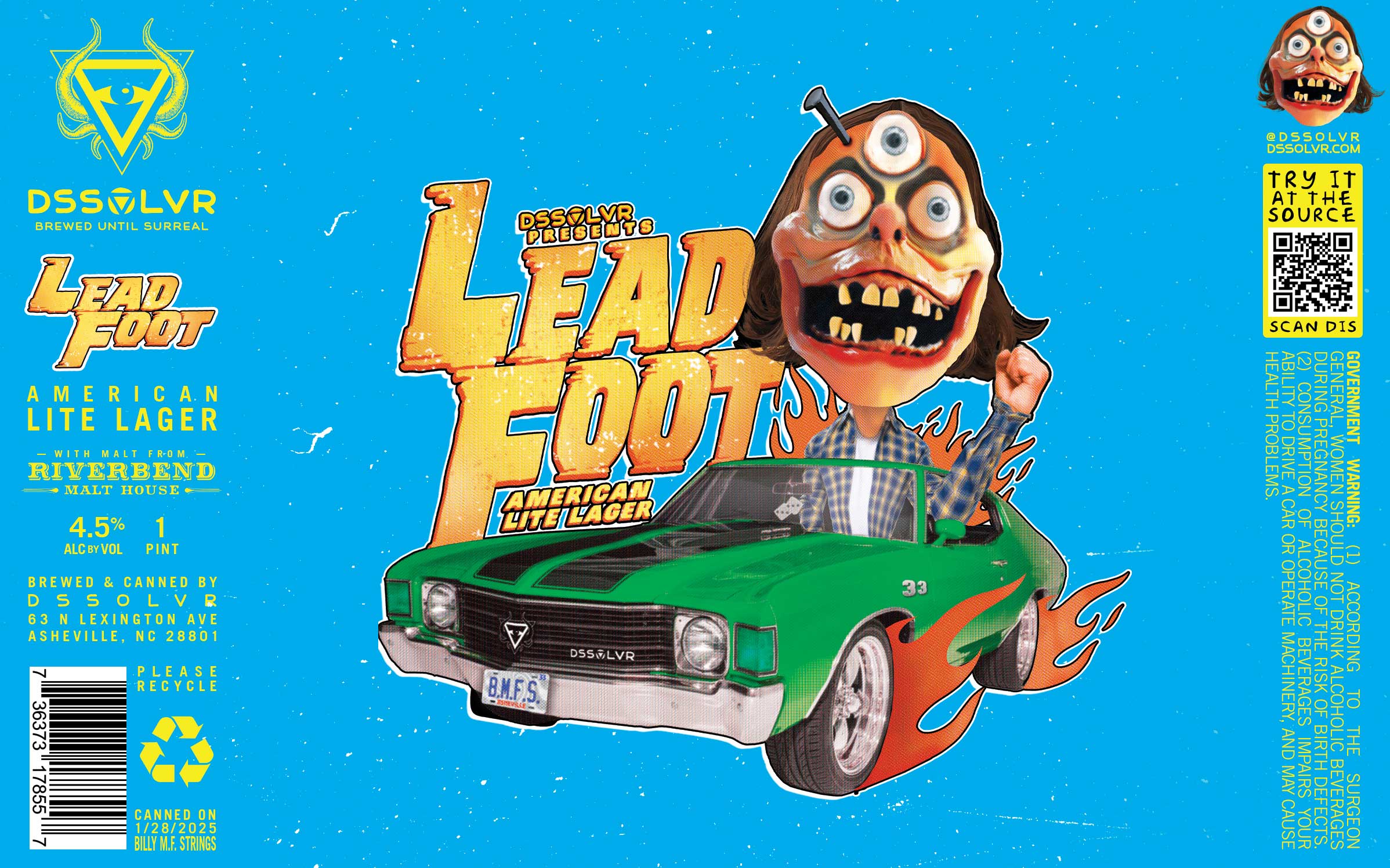 LEAD FOOT - American Lite Lager | DSSOLVR Online Shop