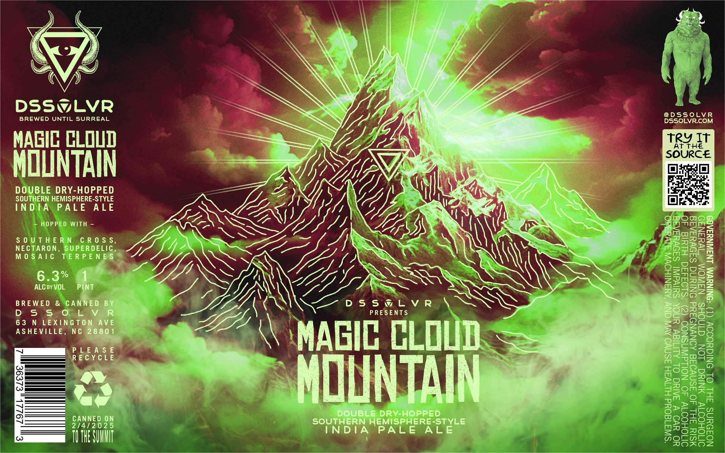 Magic Cloud Mountain - DDH Southern Hemisphere IPA | DSSOLVR