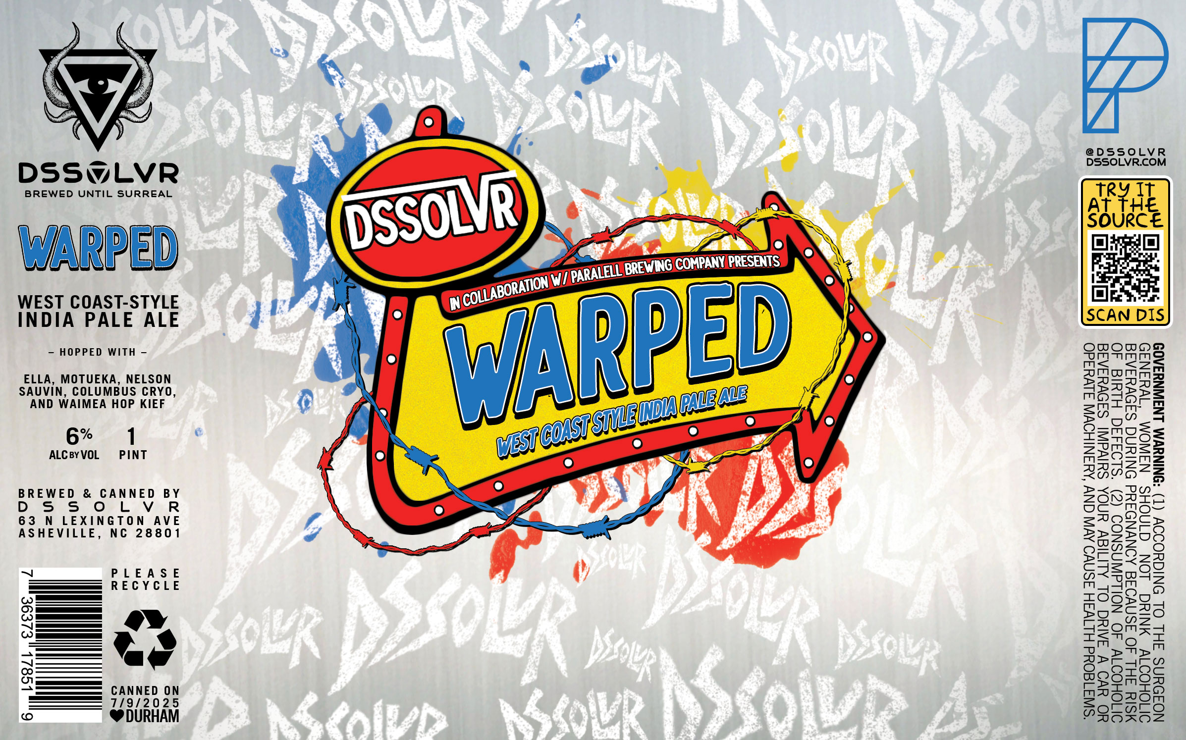 WARPED - West Coast IPA | DSSOLVR Online Shop