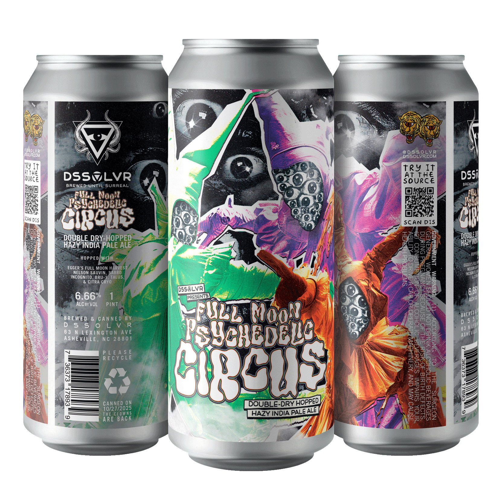 Full Moon Psychedelic Circus - DDH Hazy IPA