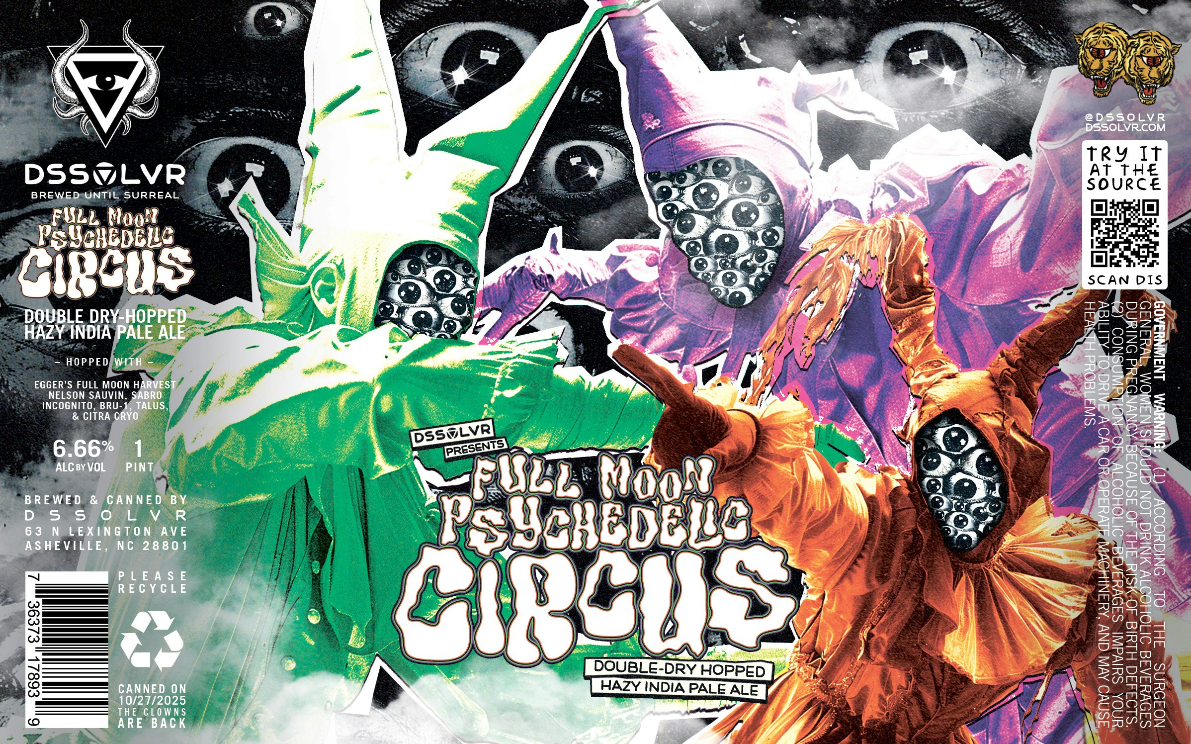Full Moon Psychedelic Circus - DDH Hazy IPA