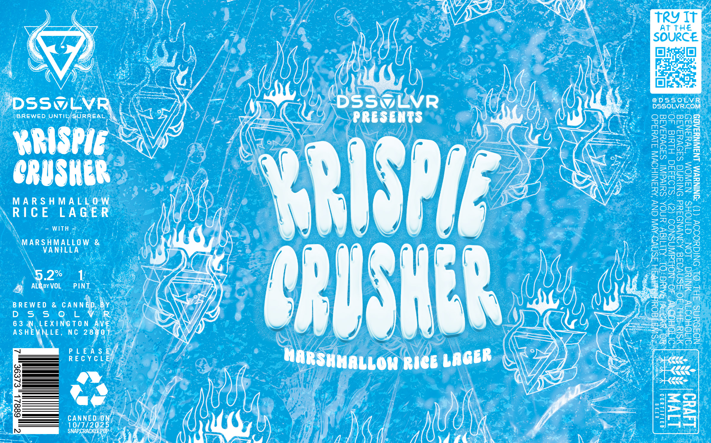 Krispie Crusher - Marshmallow Rice Lager | DSSOLVR Online Shop