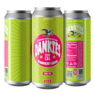 Dankies Zero Cal THC Seltzer - Strawberry Guava