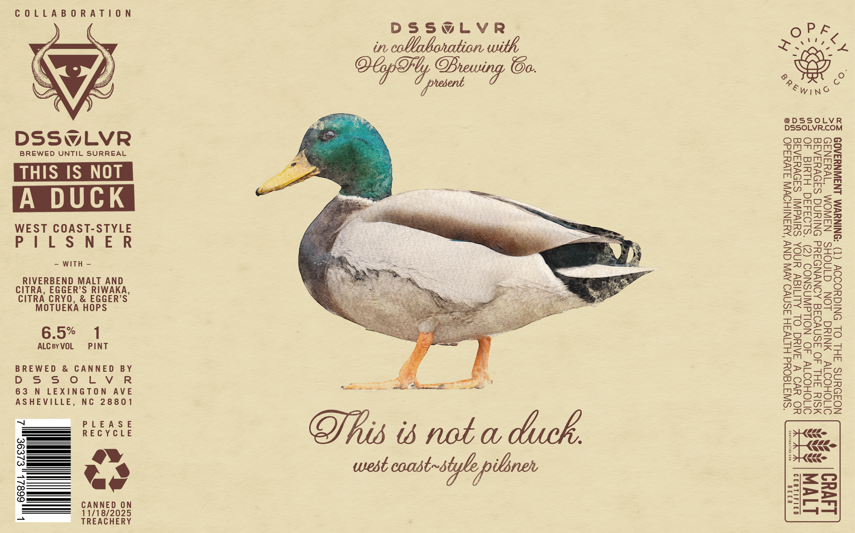 This Is Not A Duck - West Coast Pilsner