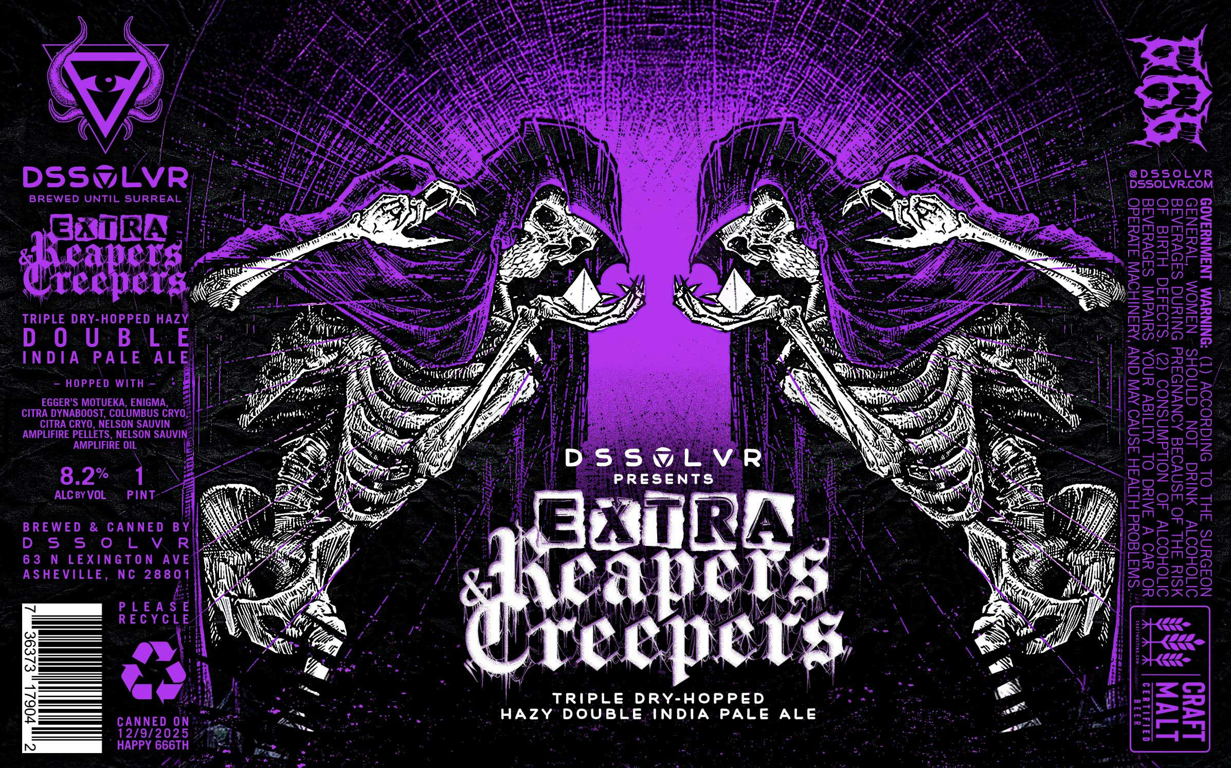 Extra Reapers & Creepers - Triple Dry-Hopped Double Hazy IPA