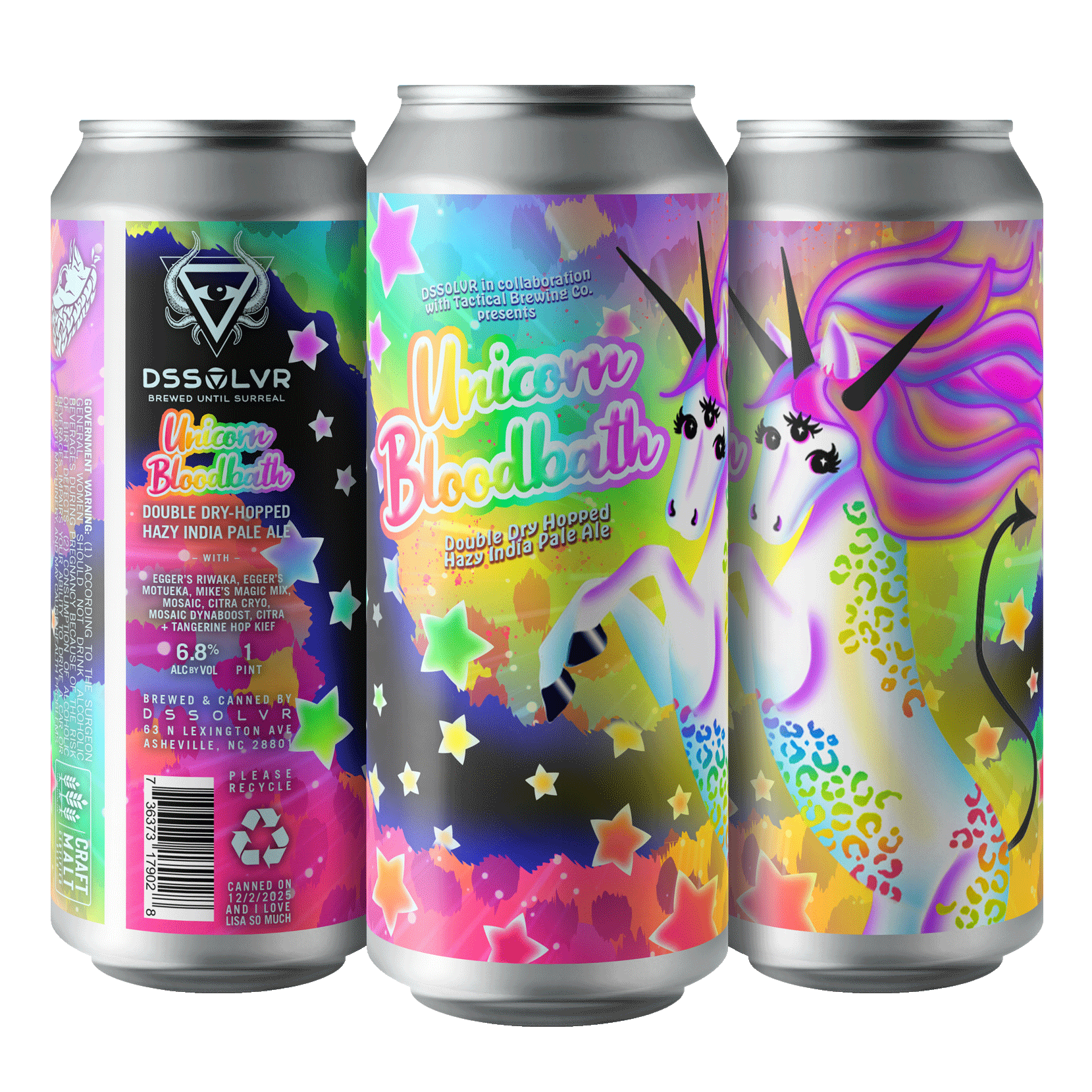 Unicorn Bloodbath - Double-Dry Hopped Haz IPA