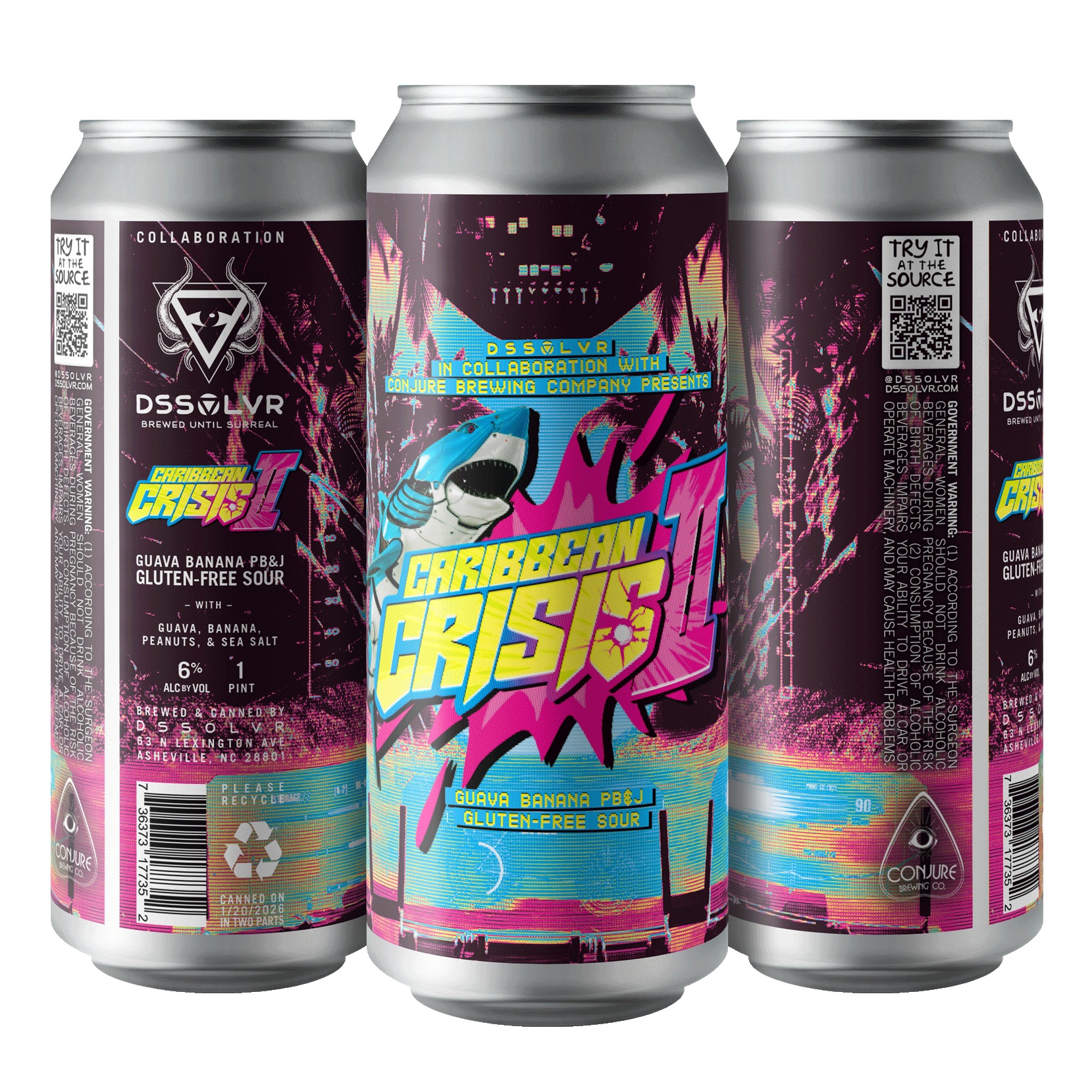 CARIBBEAN CRISIS 2 - GF GUAVA BANANA PB&J SOUR