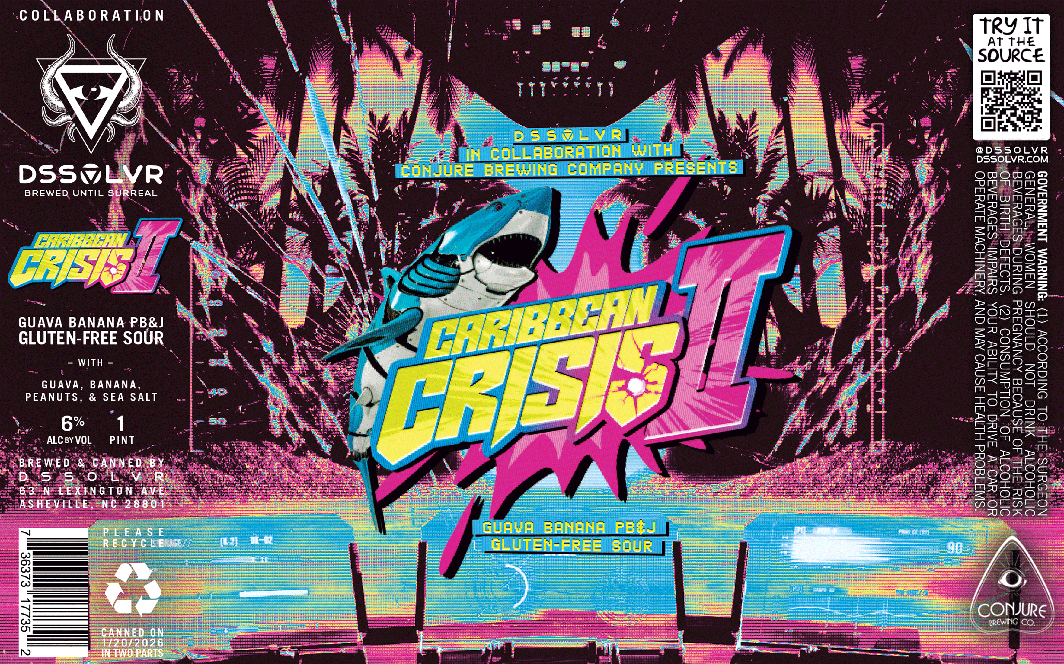 CARIBBEAN CRISIS 2 - GF GUAVA BANANA PB&J SOUR