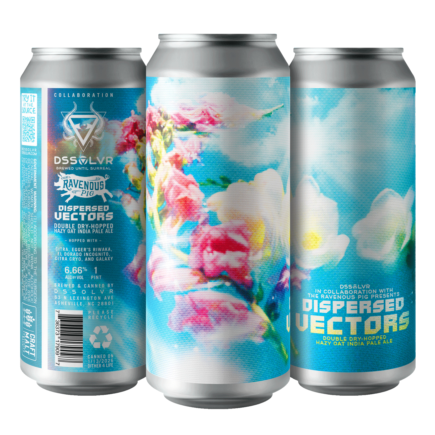 Dispersed Vectors - Double Dry-Hopped Hazy IPA
