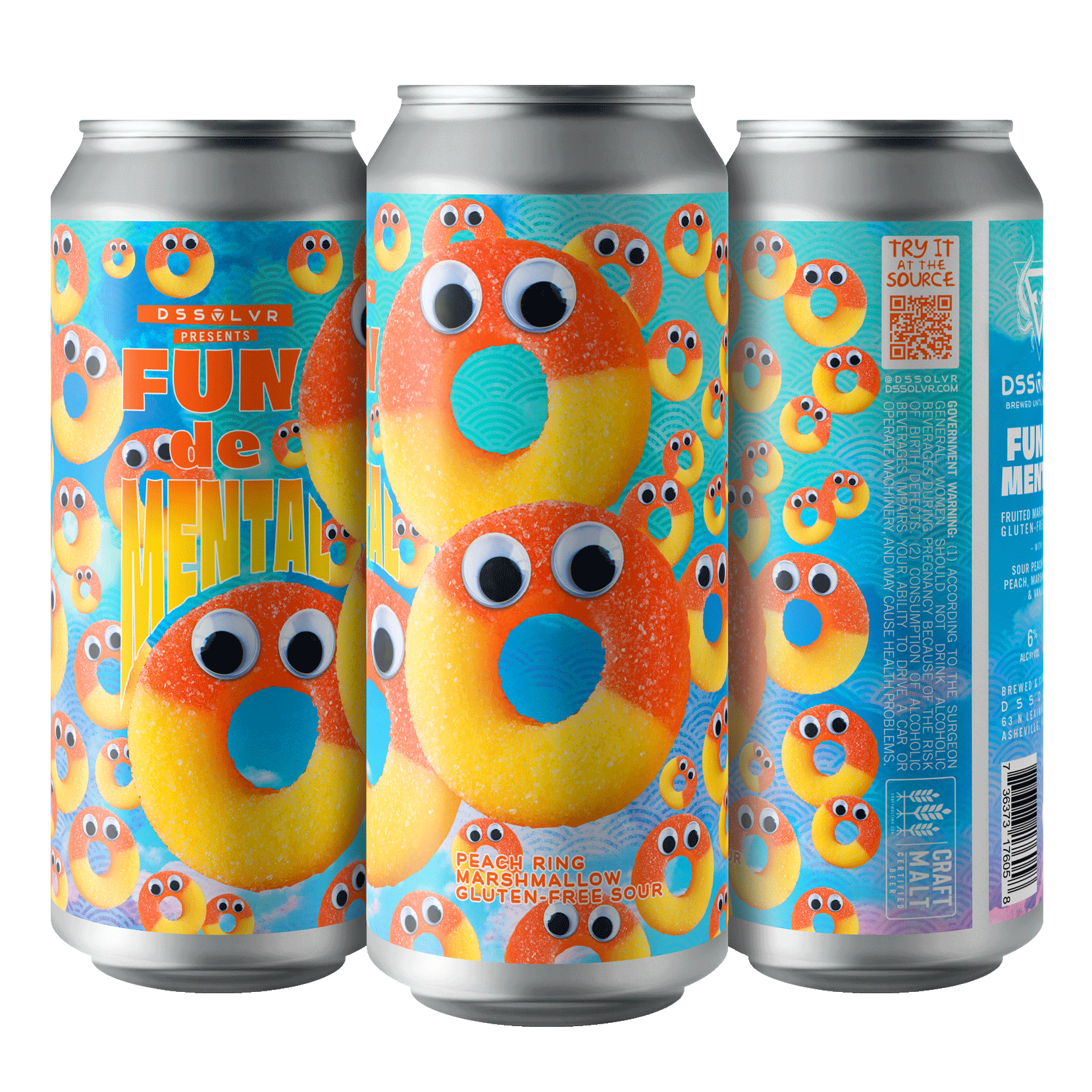 Fun De Mental - Peach Ring & Marshmallow GF Sour