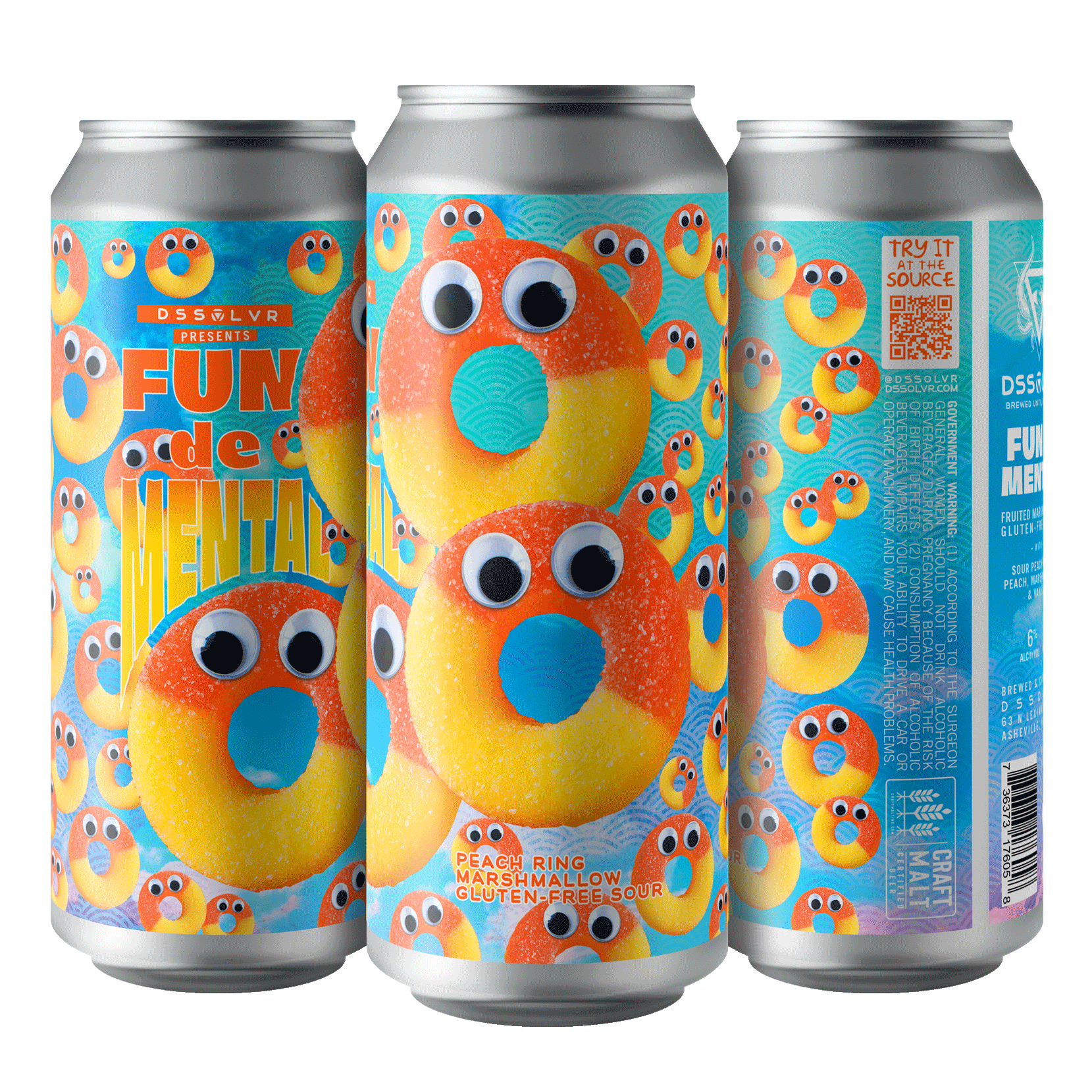 Fun De Mental - Peach Ring & Marshmallow GF Sour